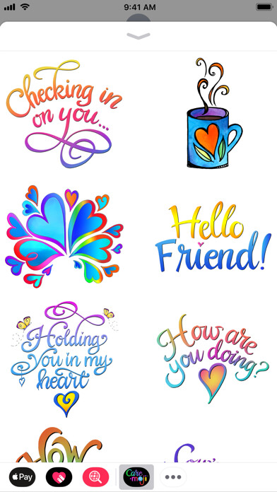 Emulate iPhone app Care-Moji Stickers using MyAndroid Emulate iPhone app Care-Moji Stickers using MyAndroid