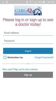 Emulate Android APK CAREnQ Live Physician Now