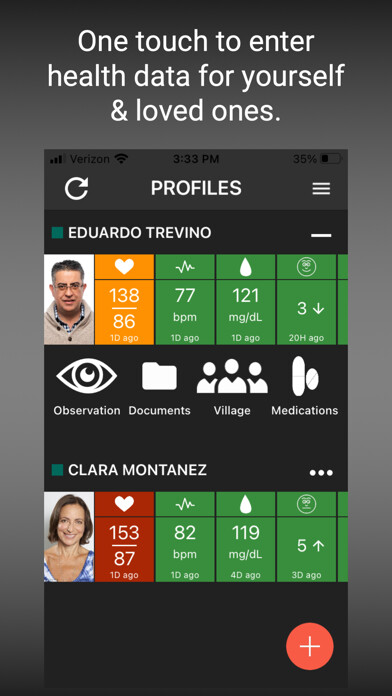 Emulate iPhone app Caren Virtual Caregiver using MyAndroid