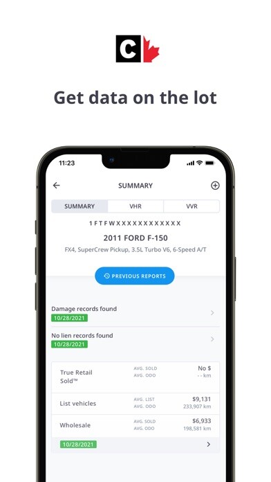 Emulate iPhone app CARFAX Canada for Dealers using MyAndroid