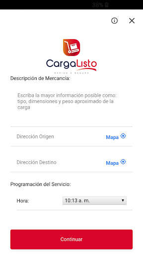 Run android online APK CargaListo from MyAndroid or emulate CargaListo using MyAndroid