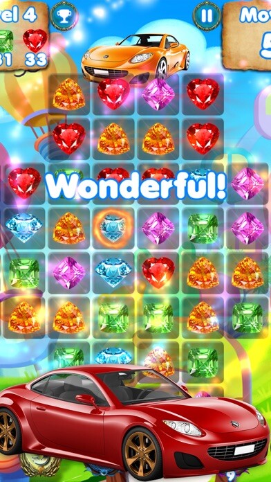 Emulate iPhone app Car Games Puzzle Match - pop cute gems and jewels using MyAndroid Emulate iPhone app Car Games Puzzle Match - pop cute gems and jewels using MyAndroid
