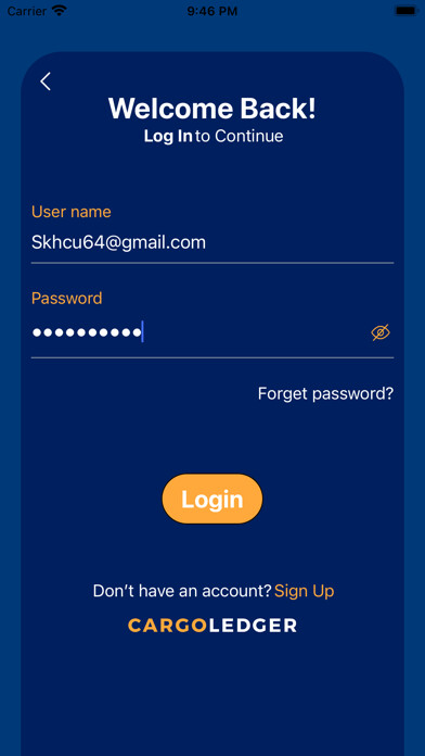 Emulate iPhone app CargoLedger using MyAndroid Emulate iPhone app CargoLedger using MyAndroid