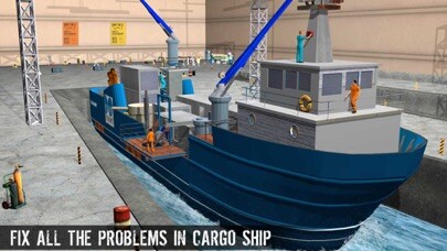 Emulate iPhone app Cargo Ship Mechanic Simulator 3D: Workshop Garage using MyAndroid