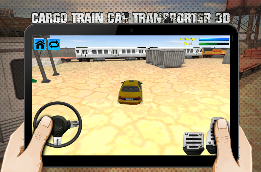 Emulate Android APK cargo train car transporter 3D