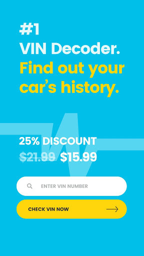 Run android online APK Car History Check - VIN Decoder - VIN Check from MyAndroid or emulate Car History Check - VIN Decoder - VIN Check using MyAndroid
