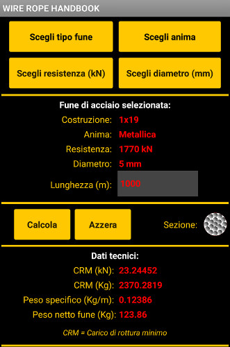 Run android online APK Carichi di rottura funi acciaio from MyAndroid or emulate Carichi di rottura funi acciaio using MyAndroid