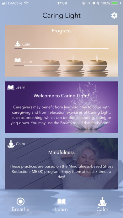 Emulate iPhone app Caring Light for Caregivers using MyAndroid Emulate iPhone app Caring Light for Caregivers using MyAndroid