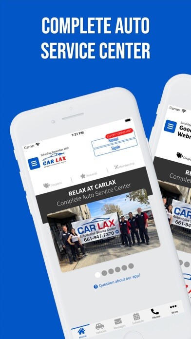 Emulate iPhone app Carlax Quality Automotive using MyAndroid