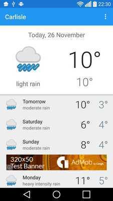 Emulate Android APK Carlisle, UK - weather Emulate Android APK Carlisle, UK - weather