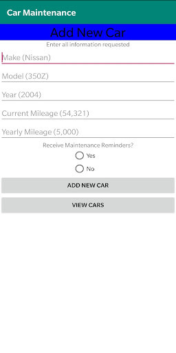 Run android online APK Car Maintenance Tracker Alpha from MyAndroid or emulate Car Maintenance Tracker Alpha using MyAndroid