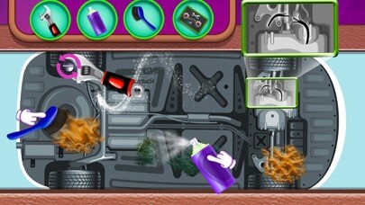 Emulate iPhone app Car Maker & Repair Game using MyAndroid