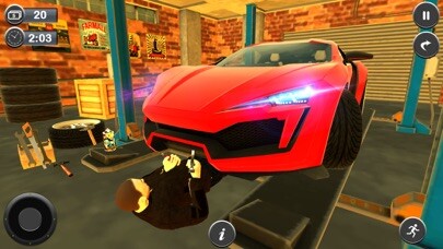 Emulate iPhone app Car Mechanic Or Builder Sim 20 using MyAndroid