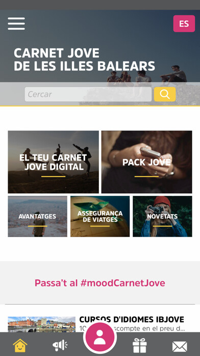 Emulate iPhone app Carnet Jove Illes Balears using MyAndroid