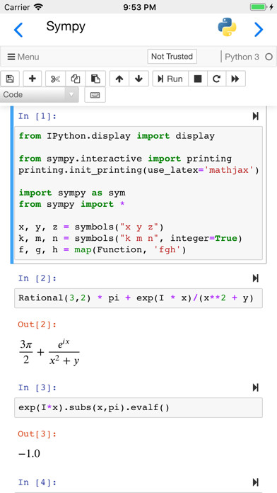 Emulate iPhone app Carnets - Jupyter using MyAndroid Emulate iPhone app Carnets - Jupyter using MyAndroid
