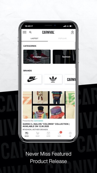 Emulate iPhone app Carnival using MyAndroid