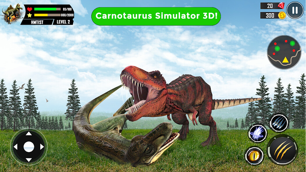 Run android online APK Carnotaurus Simulator dinosaur from MyAndroid or emulate Carnotaurus Simulator dinosaur using MyAndroid