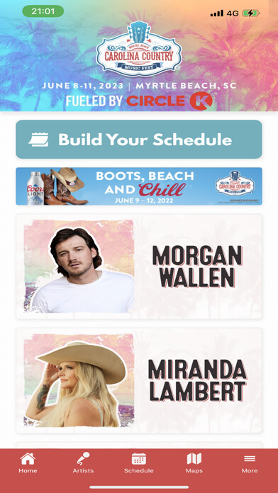 Emulate iPhone app Carolina Country Music Fest using MyAndroid Emulate iPhone app Carolina Country Music Fest using MyAndroid