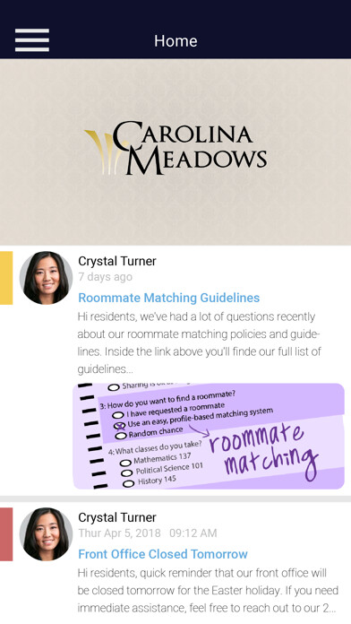 Emulate iPhone app Carolina Meadows using MyAndroid Emulate iPhone app Carolina Meadows using MyAndroid