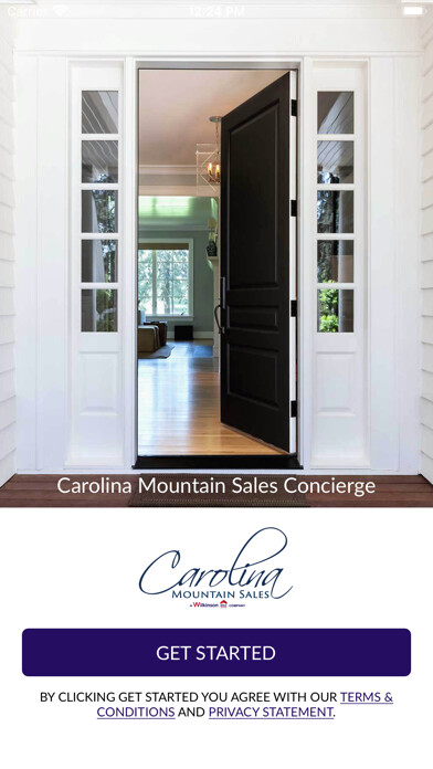 Emulate iPhone app Carolina Mountain Sales using MyAndroid