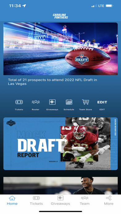 Emulate iPhone app Carolina Panthers Mobile using MyAndroid Emulate iPhone app Carolina Panthers Mobile using MyAndroid