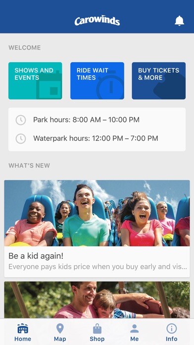 Emulate iPhone app Carowinds using MyAndroid Emulate iPhone app Carowinds using MyAndroid