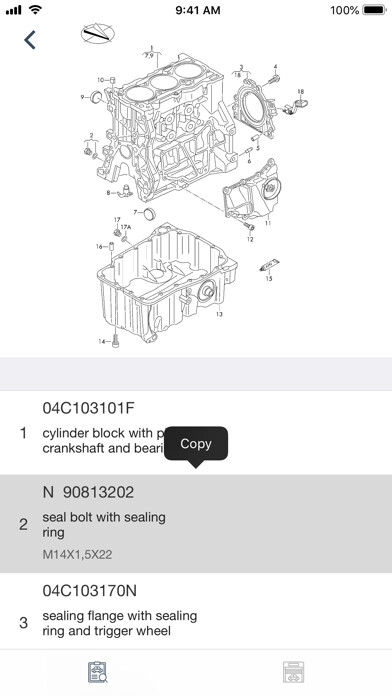Emulate iPhone app Car parts for Seat diagrams using MyAndroid Emulate iPhone app Car parts for Seat diagrams using MyAndroid