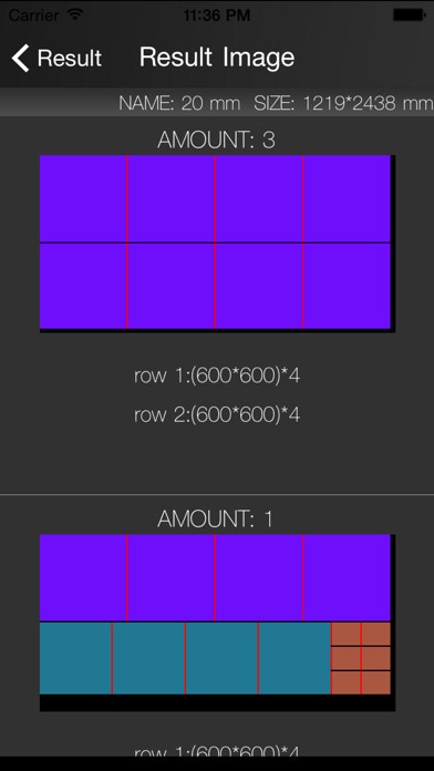 Emulate iPhone app carpenter cutting pattern optimizer 2-dimension using MyAndroid Emulate iPhone app carpenter cutting pattern optimizer 2-dimension using MyAndroid