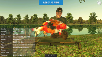 Emulate iPhone app Carp Fishing Simulator using MyAndroid