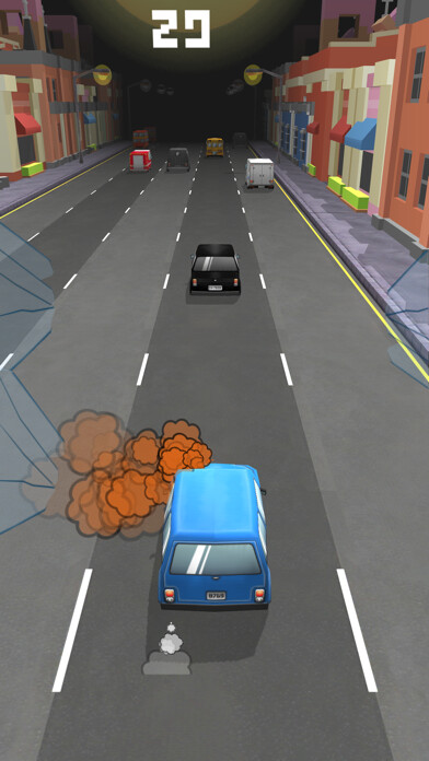 Emulate iPhone app car racing high speed rivals chase simulator using MyAndroid