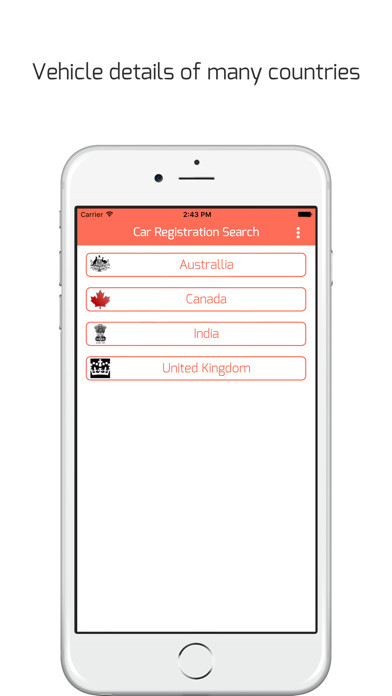 Emulate iPhone app Car Registration Search - Detailed vehicle info using MyAndroid Emulate iPhone app Car Registration Search - Detailed vehicle info using MyAndroid