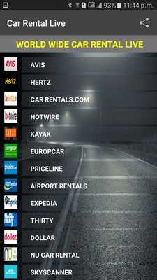 Emulate Android APK CarRental-Worldwide Live