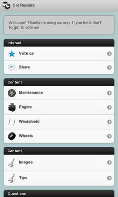 Emulate Android APK Car Repairs