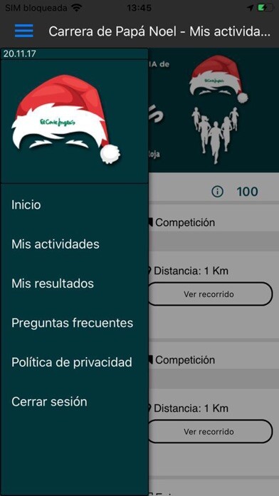 Emulate iPhone app Carrera de Papá Noel using MyAndroid Emulate iPhone app Carrera de Papá Noel using MyAndroid