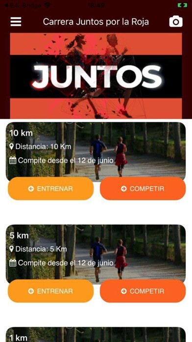 Emulate iPhone app Carrera Juntos por la Roja using MyAndroid Emulate iPhone app Carrera Juntos por la Roja using MyAndroid