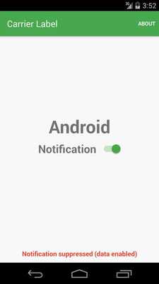 Emulate Android APK Carrier Label