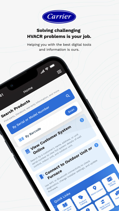 Emulate iPhone app Carrier® Service Technician using MyAndroid