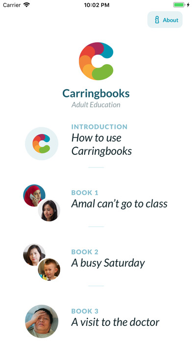 Emulate iPhone app Carringbooks using MyAndroid