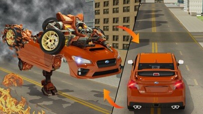 Emulate iPhone app Car Robot Transform - Strike using MyAndroid