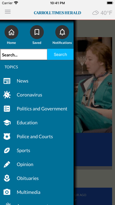 Emulate iPhone app Carroll Times Herald using MyAndroid Emulate iPhone app Carroll Times Herald using MyAndroid