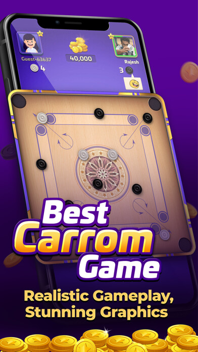 Emulate iPhone app Carrom Gold : Game of Friends using MyAndroid