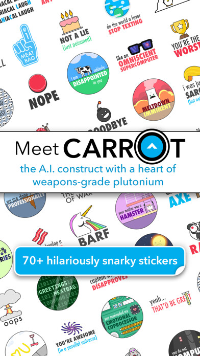 Emulate iPhone app CARROT Sticker Pack using MyAndroid Emulate iPhone app CARROT Sticker Pack using MyAndroid