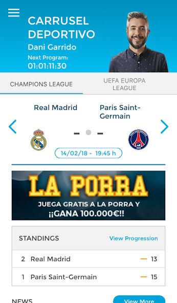 Emulate iPhone app Carrusel Deportivo using MyAndroid Emulate iPhone app Carrusel Deportivo using MyAndroid