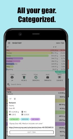 Run android online APK Carryless - Hiking, Trekking and Camping Checklist from MyAndroid or emulate Carryless - Hiking, Trekking and Camping Checklist using MyAndroid