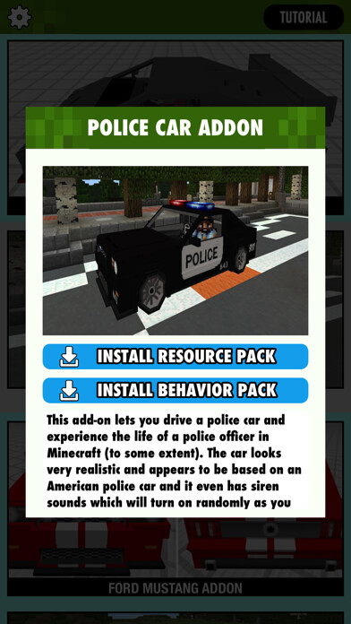 Emulate iPhone app CARS ADDONS for Minecraft Pocket Edition using MyAndroid Emulate iPhone app CARS ADDONS for Minecraft Pocket Edition using MyAndroid