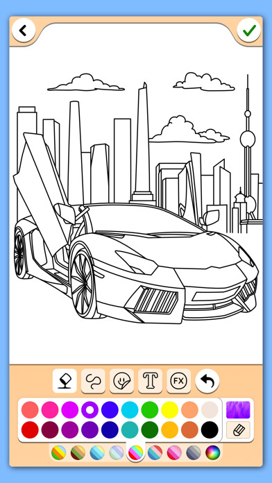 Emulate iPhone app Cars coloring book game using MyAndroid Emulate iPhone app Cars coloring book game using MyAndroid