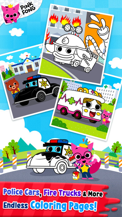 Emulate iPhone app Cars Coloring Book PINKFONG using MyAndroid Emulate iPhone app Cars Coloring Book PINKFONG using MyAndroid