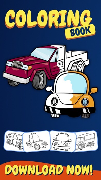 Emulate iPhone app Cars Coloring Pages Pack using MyAndroid Emulate iPhone app Cars Coloring Pages Pack using MyAndroid