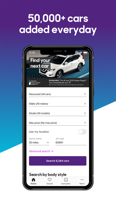 Emulate iPhone app Cars.com - New & Used Cars using MyAndroid