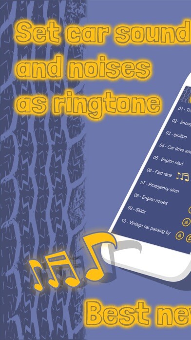 Emulate iPhone app Car Sounds and Noises  Free Ringtones And Notification Alert.s For iPhone using MyAndroid